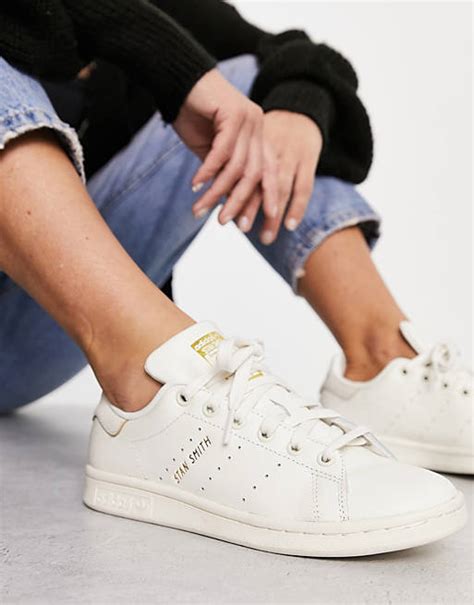 adidas originals stan smith sneaker in gebrochenem weiß mit gummisohle|Adidas originals stan smith lux.